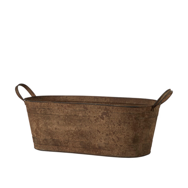 Lillepott sangadega Ragna L 46x17x h15cm rooste