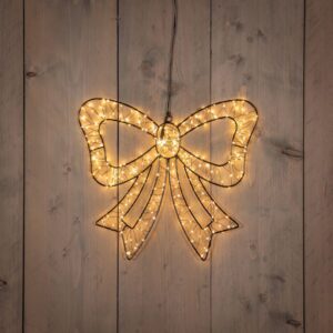 LED-valgustusega jõululips must 278 LED 38×34 cm