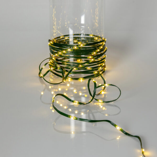 Valguskett Dew Drop Micro soe valge 200 LED 15m