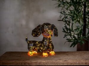 Dekoratsioon Koer 100 LED 26x20x h25cm
