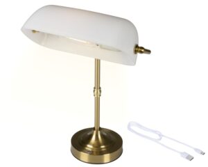 Klassikaline laetav LED-laualamp valge 37 cm