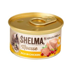 Shelma märgtoit kassile Mousse Chicken, Cranberry & Thyme  85g