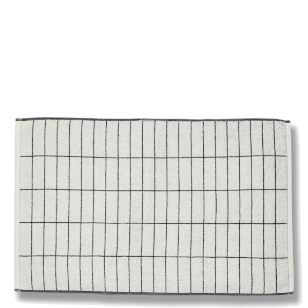 Vannitoamatt Tile Stone must-valge 50x80cm