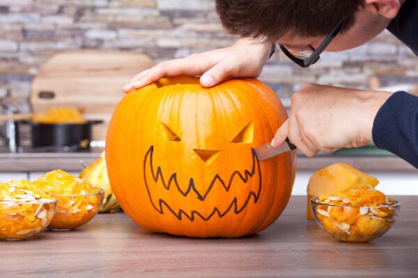 Dekoratiivkõrvits 'Halloween' XXL 1tk