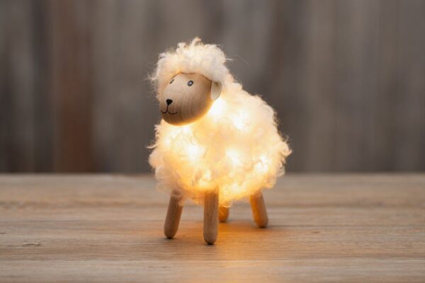 Valgusdekoratsioon lammas LED 14cm