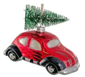 Klaasist kuuseehe Auto kuusepuuga 9cm
