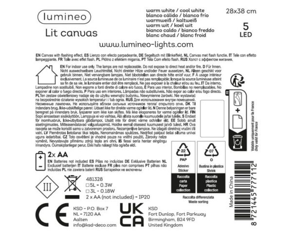 LED-valgustusega seinapilt jõulurongi motiiviga 38x38cm, erinevad 1tk