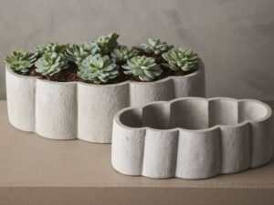 Lillepott Cruve S ovaalne Ø30x h10cm hall
