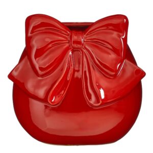 Vaas lipsuga punane Ø29,5x28cm