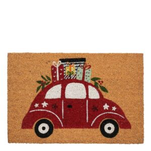 Uksematt jõuluauto pruun 40x60cm