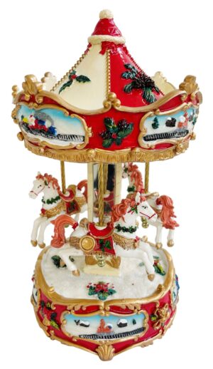 Muusikakarp Karusell punane 24cm