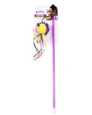 Pawise mänguasi kassile pall sulgedega värviline 45cm