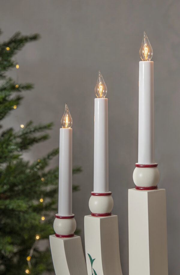Advendiküünal Elias 5 tulega valge 61cm