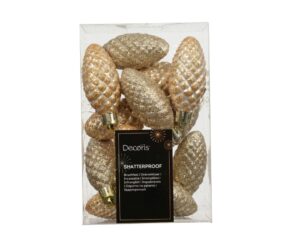 Kuuseehete komplekt käbid šampanja 12tk