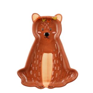 Taldrik Winny karukujuline pruun 18 × 14,5cm.