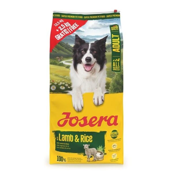 Josera kuivtoit koerale lamba - riisi 12,5+2,5kg