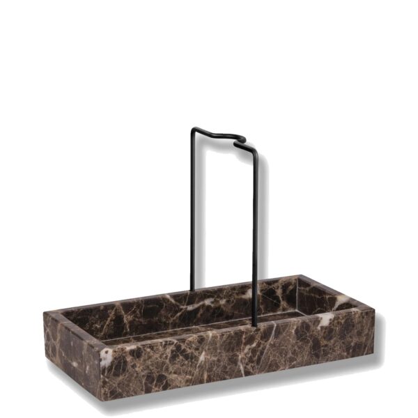 Alus nõudepesuvahenditele Marble pruun 12x23,5x h17,5cm