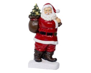 LED-valgustusega dekoratiivne jõuluvana 30 cm