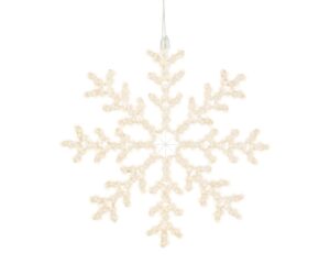 LED-valgustusega lumehelves valge Ø75 cm