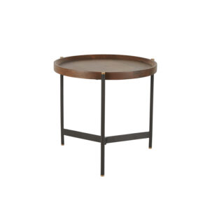 Laud Turin tumehall/naturaalne Ø57x h52cm