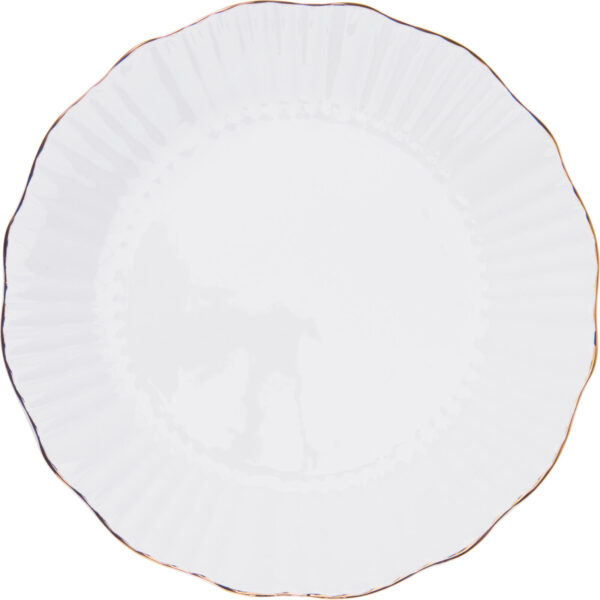 Taldrik Siaki portselanist kuldse äärega Ø26cm