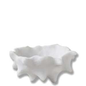 Dekoratiivkauss Chestnut valge Ø20x h10cm