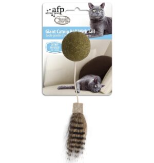 All for Paws mänguasi kassile pall naistenõgesest sabaga 22cm