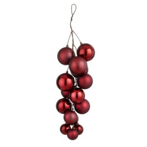 Jõulukuulide kobar punane 46cm