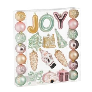 Kuuseehete komplekt JOY pastelsed toonid 26tk