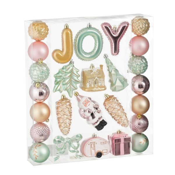 Kuuseehete komplekt JOY pastelsed toonid 26tk