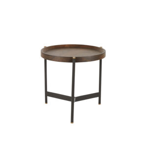 Laud Turin tumehall/naturaalne Ø49x h46cm